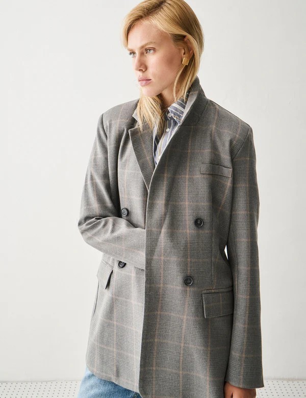 Blazer em Alfaiataria Gales Blazer em Alfaiataria Gales