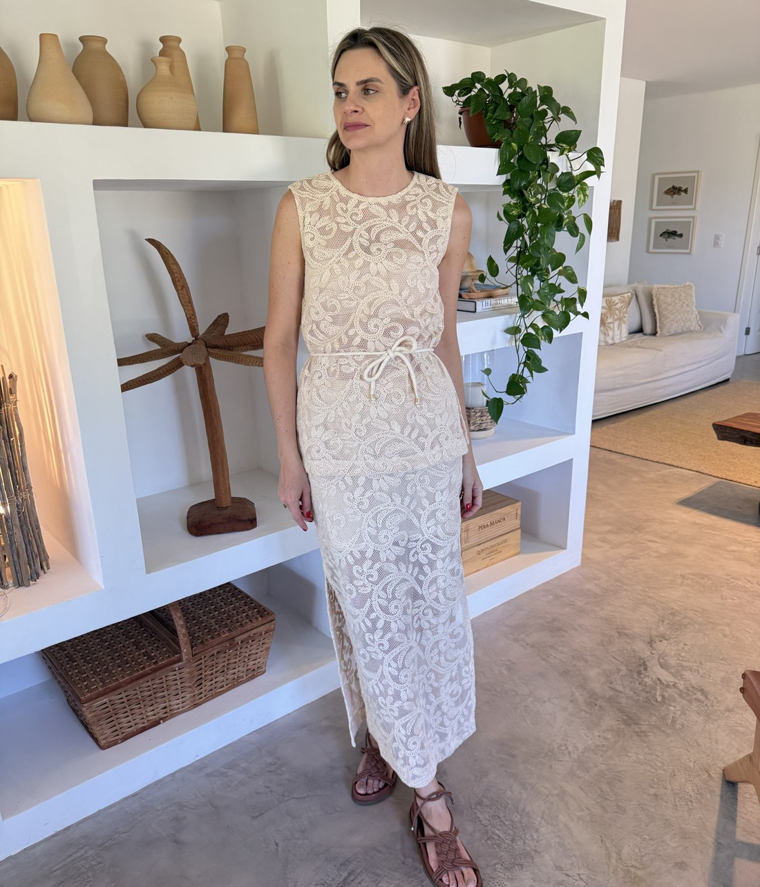 Blusa de Tela Bordada Florence