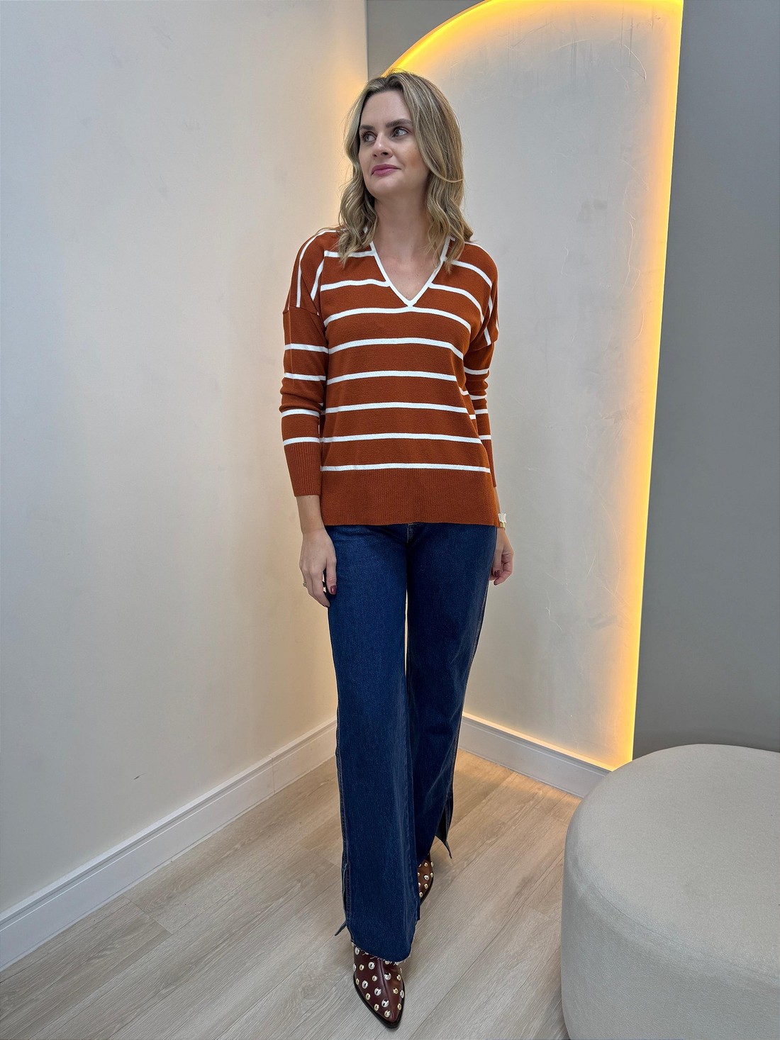 Tricot manga longa Victoria Tricot manga longa Victoria