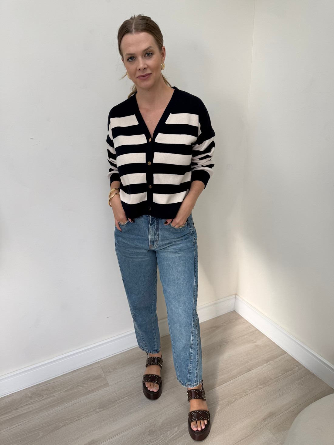 Cardigan Listrado Melissa