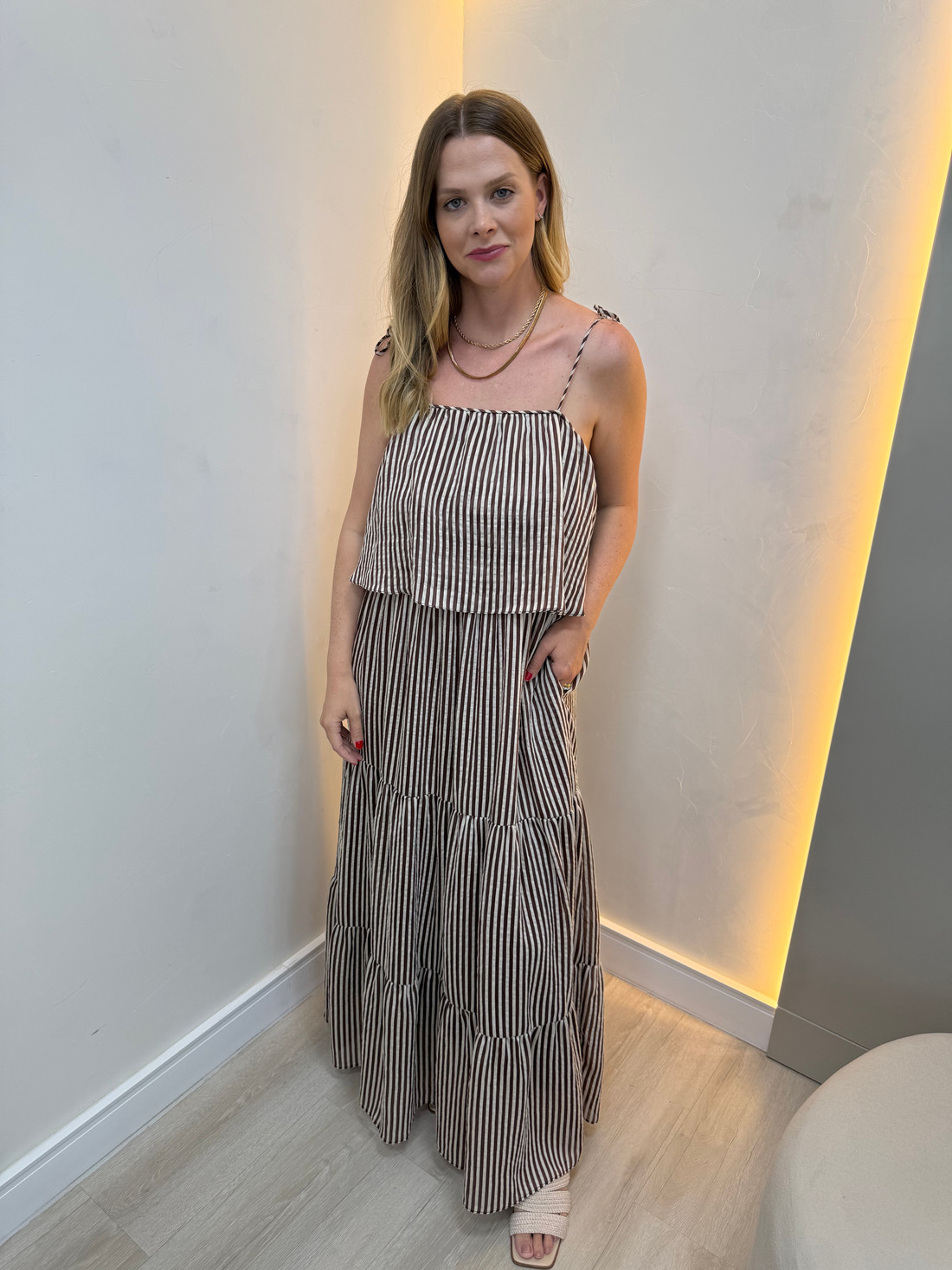 Vestido Listrado Bianca Vestido Listrado Bianca