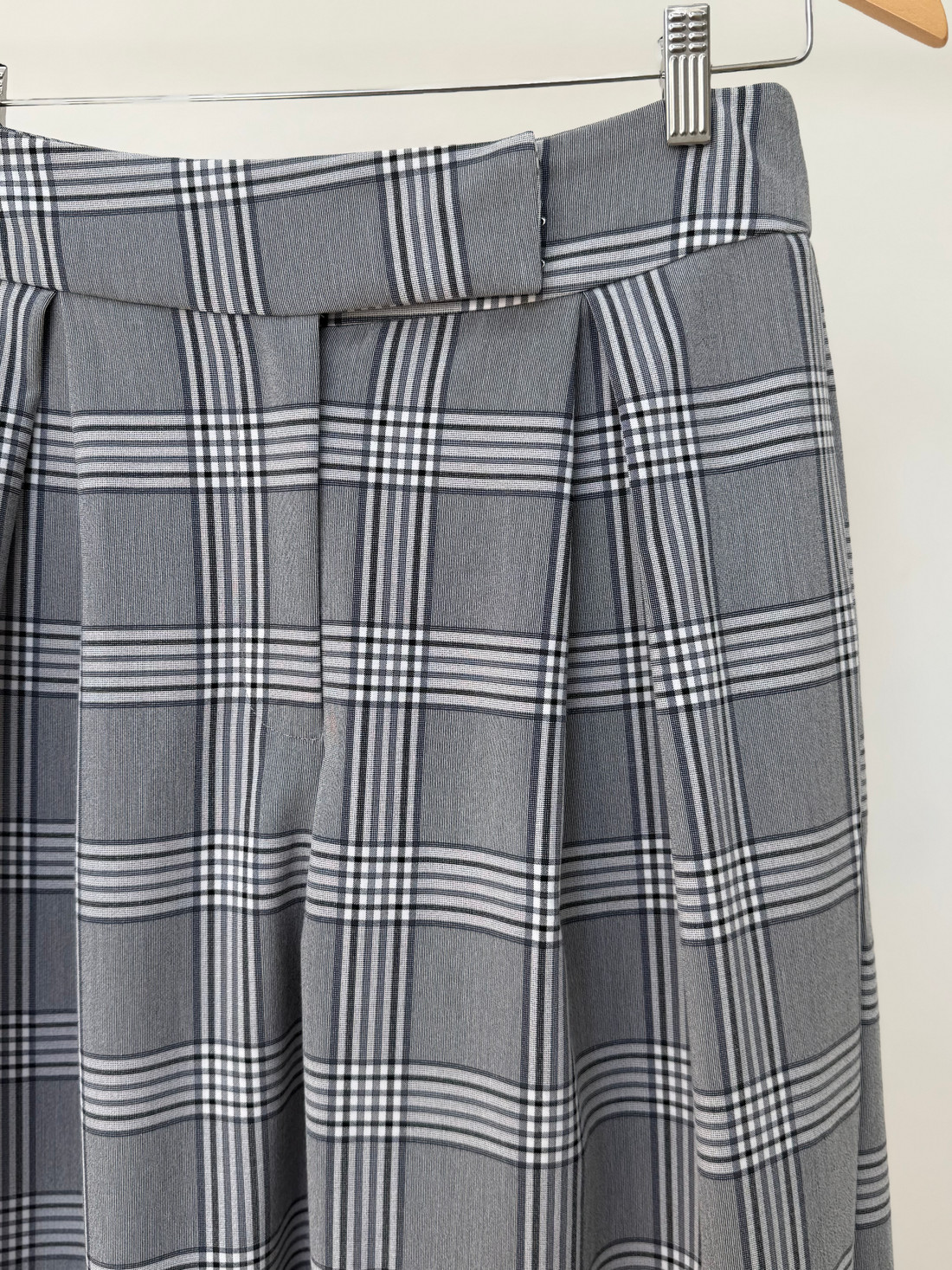 Calça Barrel Xadrez Isadora