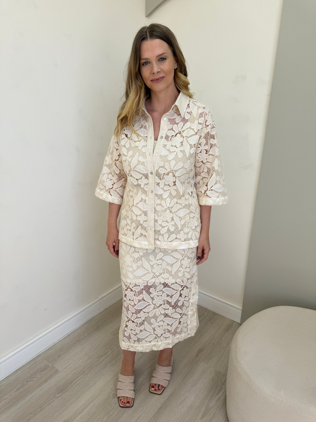 Saia com Bordado Louise