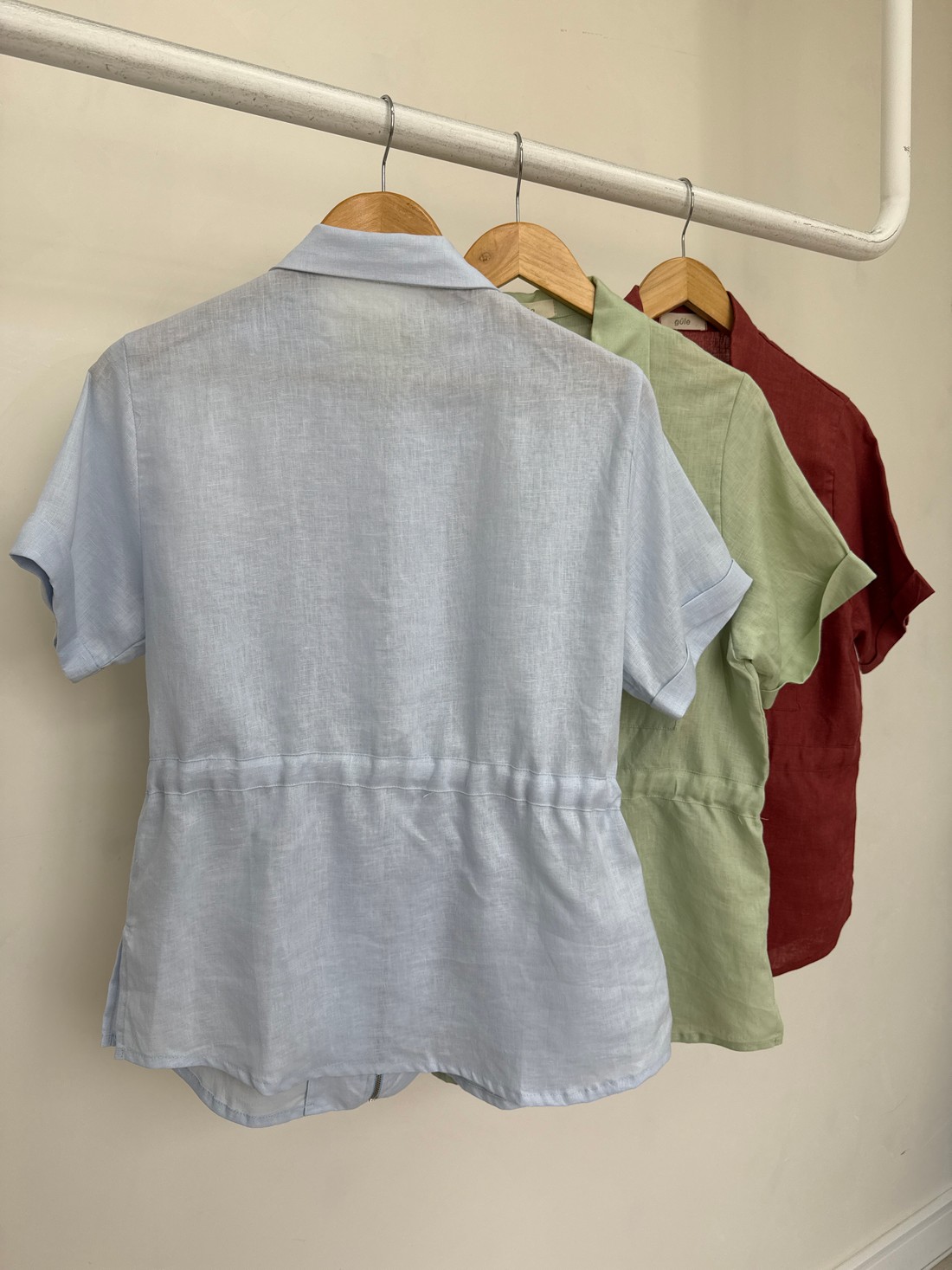 Camisa de Linho com Zíper Cecilia Camisa de Linho com Zíper Cecilia