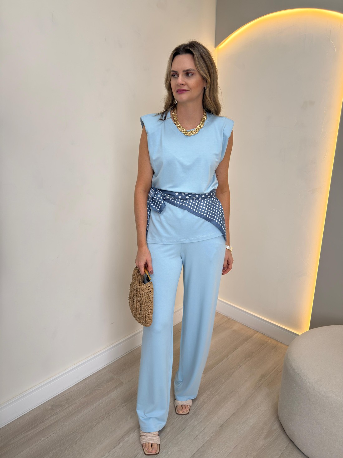 Conjunto em Viscose Crisântemo Conjunto em Viscose Crisântemo