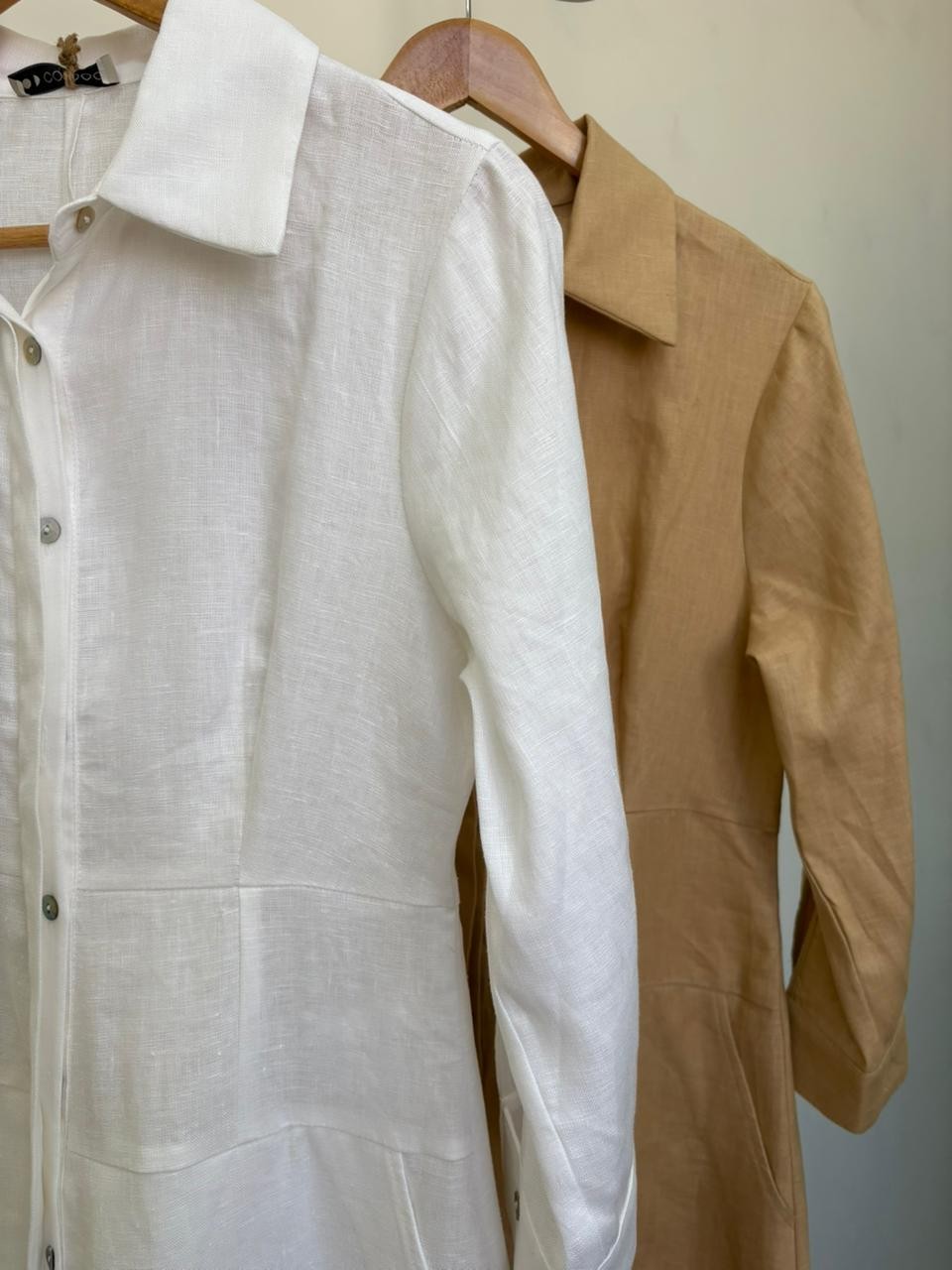 Chemise de Linho com Bolso Fiorella Chemise de Linho com Bolso Fiorella