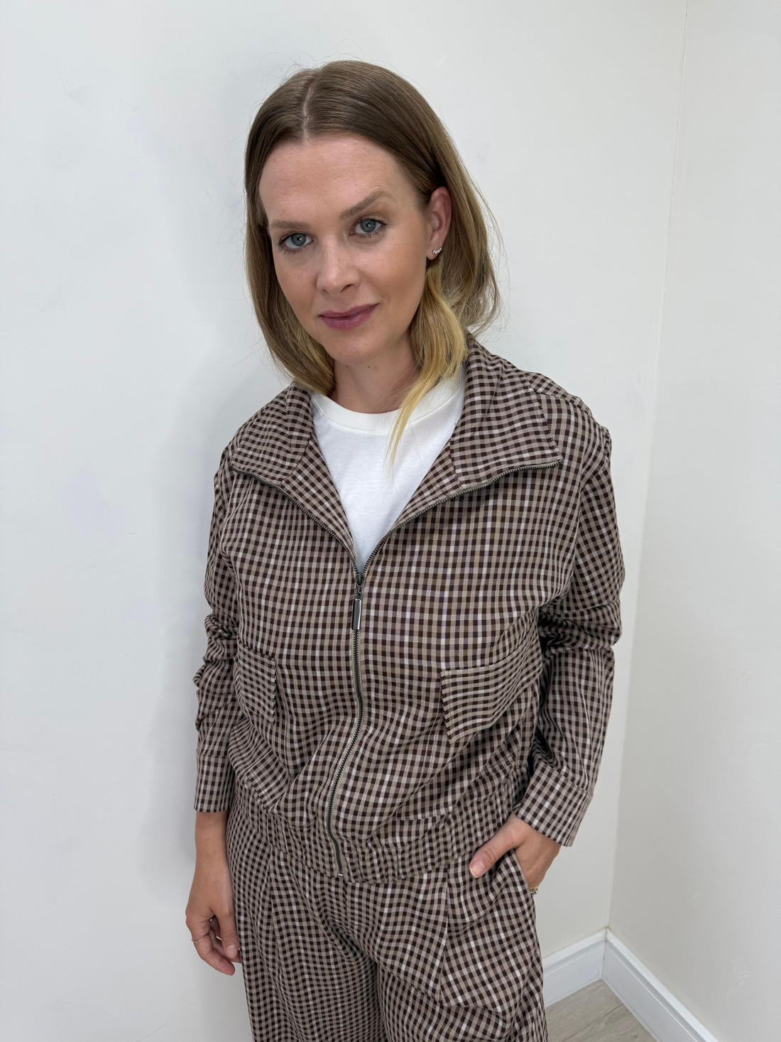 Jaqueta Xadrez Stefanie Jaqueta Xadrez Stefanie