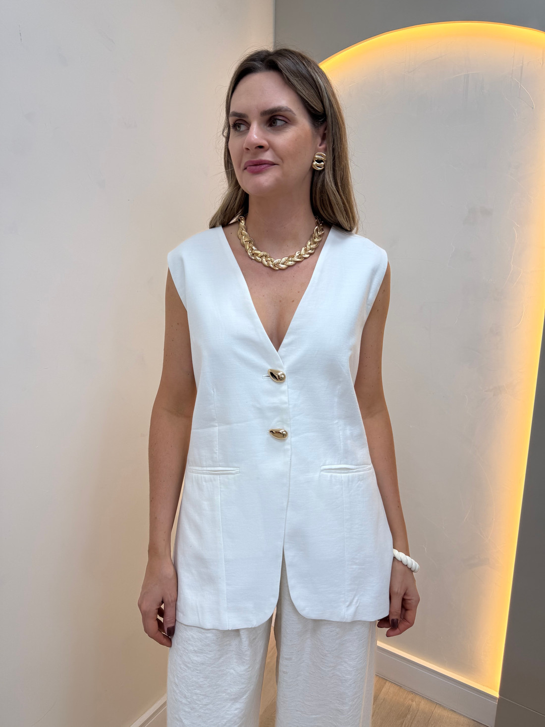 Colete em Viscose Diana Colete em Viscose Diana