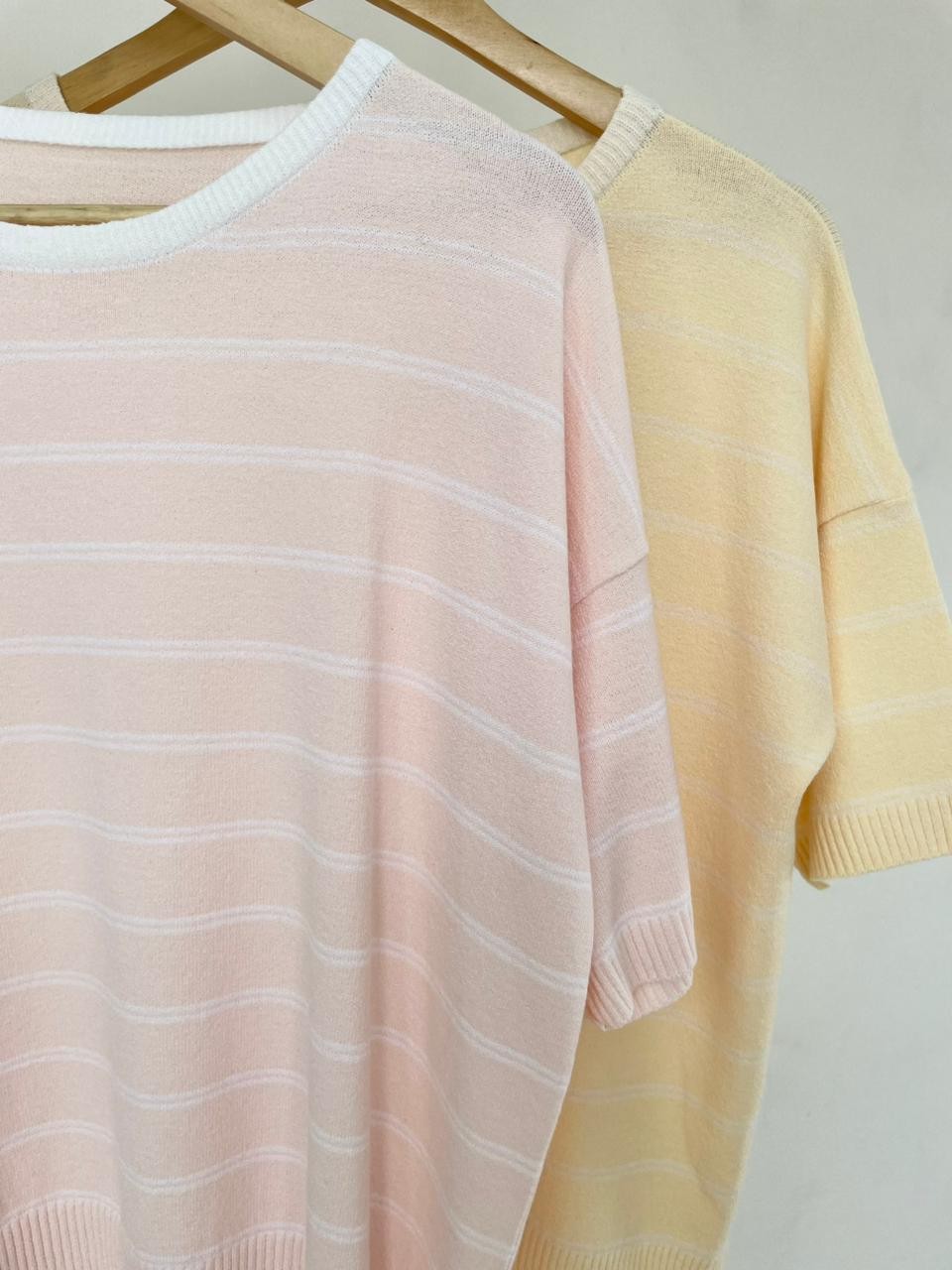 Blusa de Tricot Listrada Lauren Blusa de Tricot Listrada Lauren