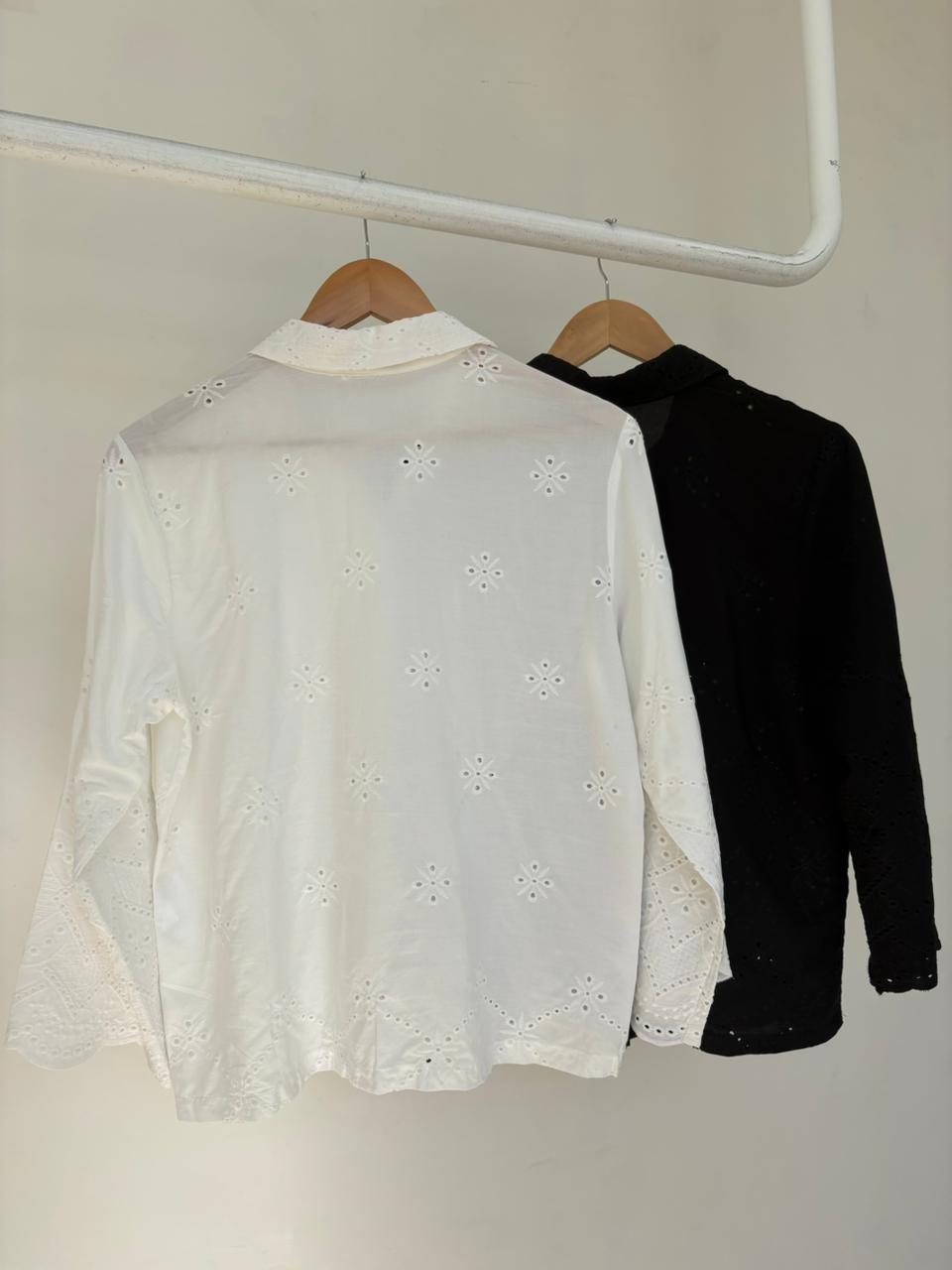 Camisa de Laise com Manga 7/8 Flora