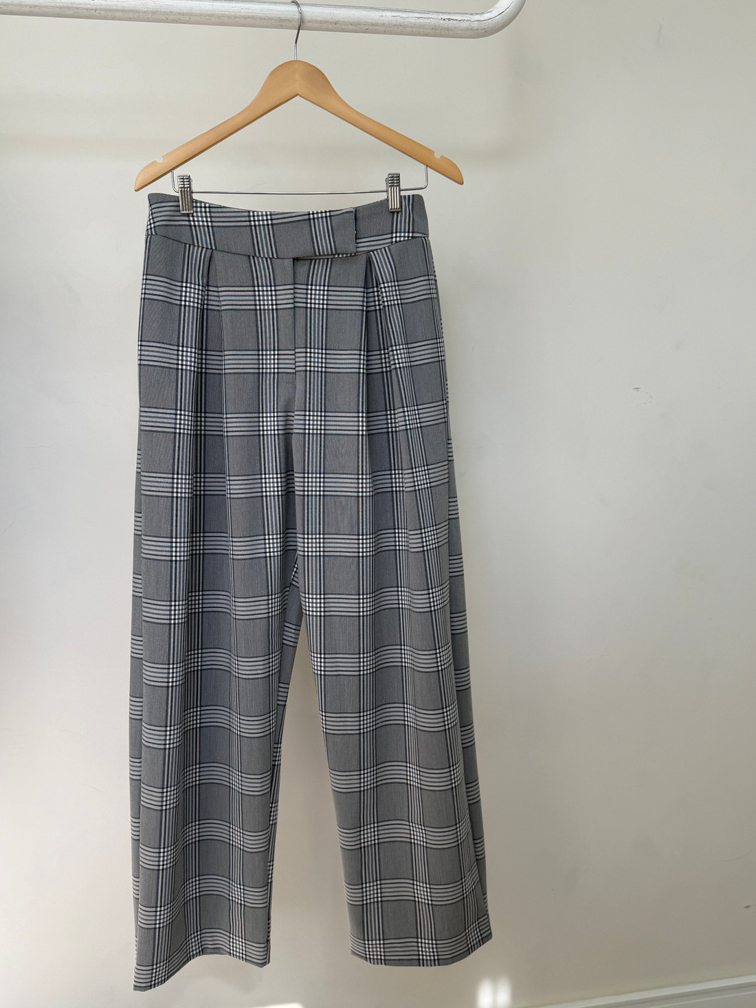 Calça Barrel Xadrez Isadora