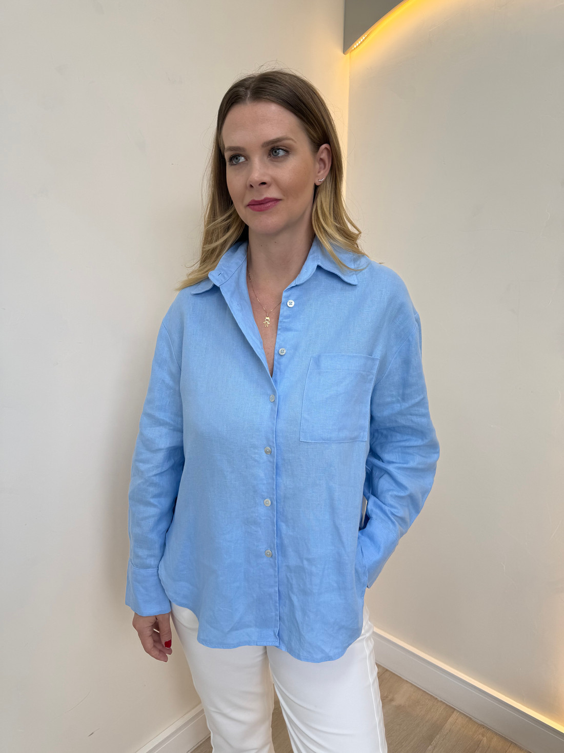 Camisa de linho Bethany Camisa de linho Bethany