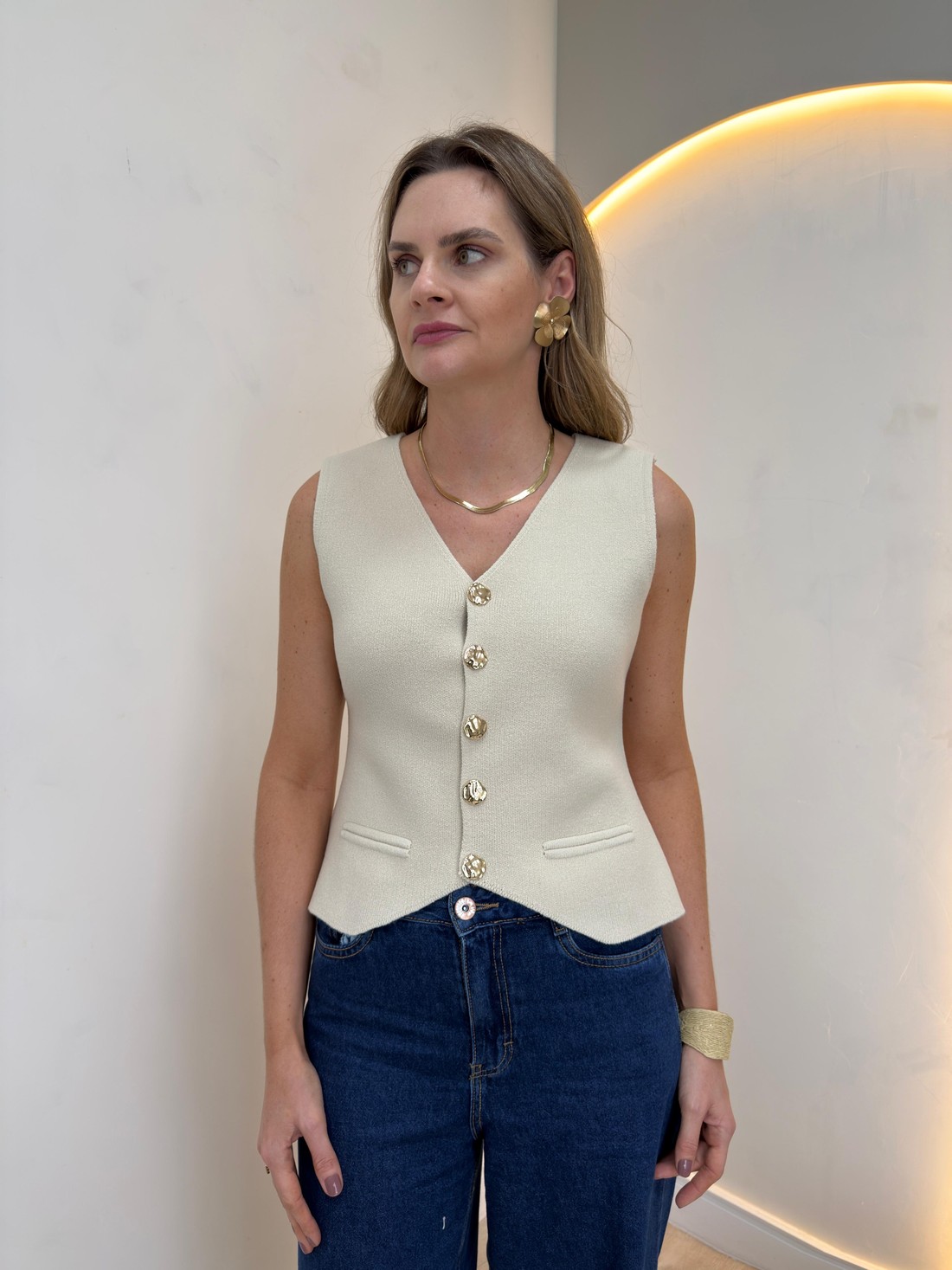 Colete de Tricot Flora Colete de Tricot Flora