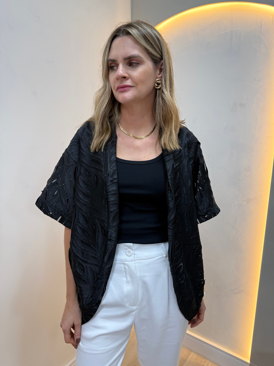 kimono de Tule Bordado Iara