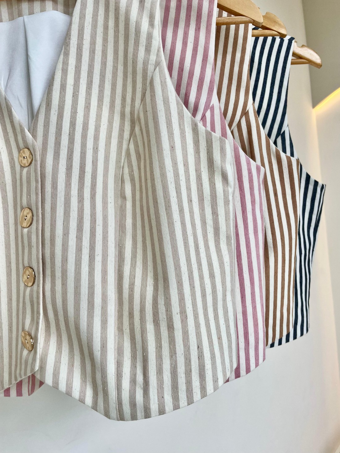 Colete Listrado Malia