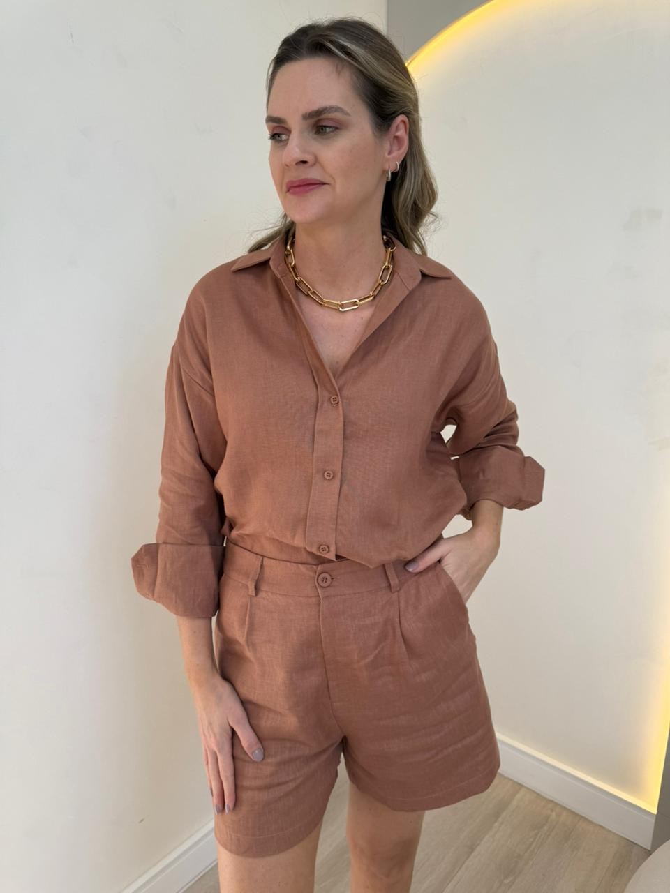 Camisa de Linho Morgana