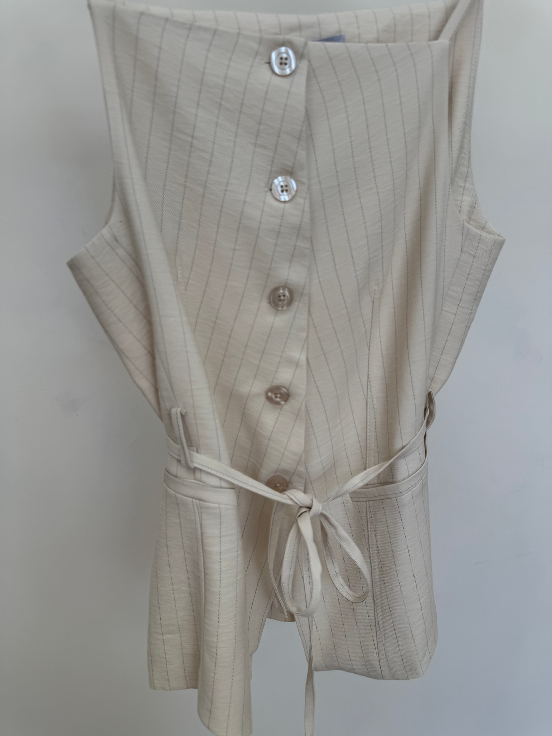 Colete Alongado Risca de Giz Soraia