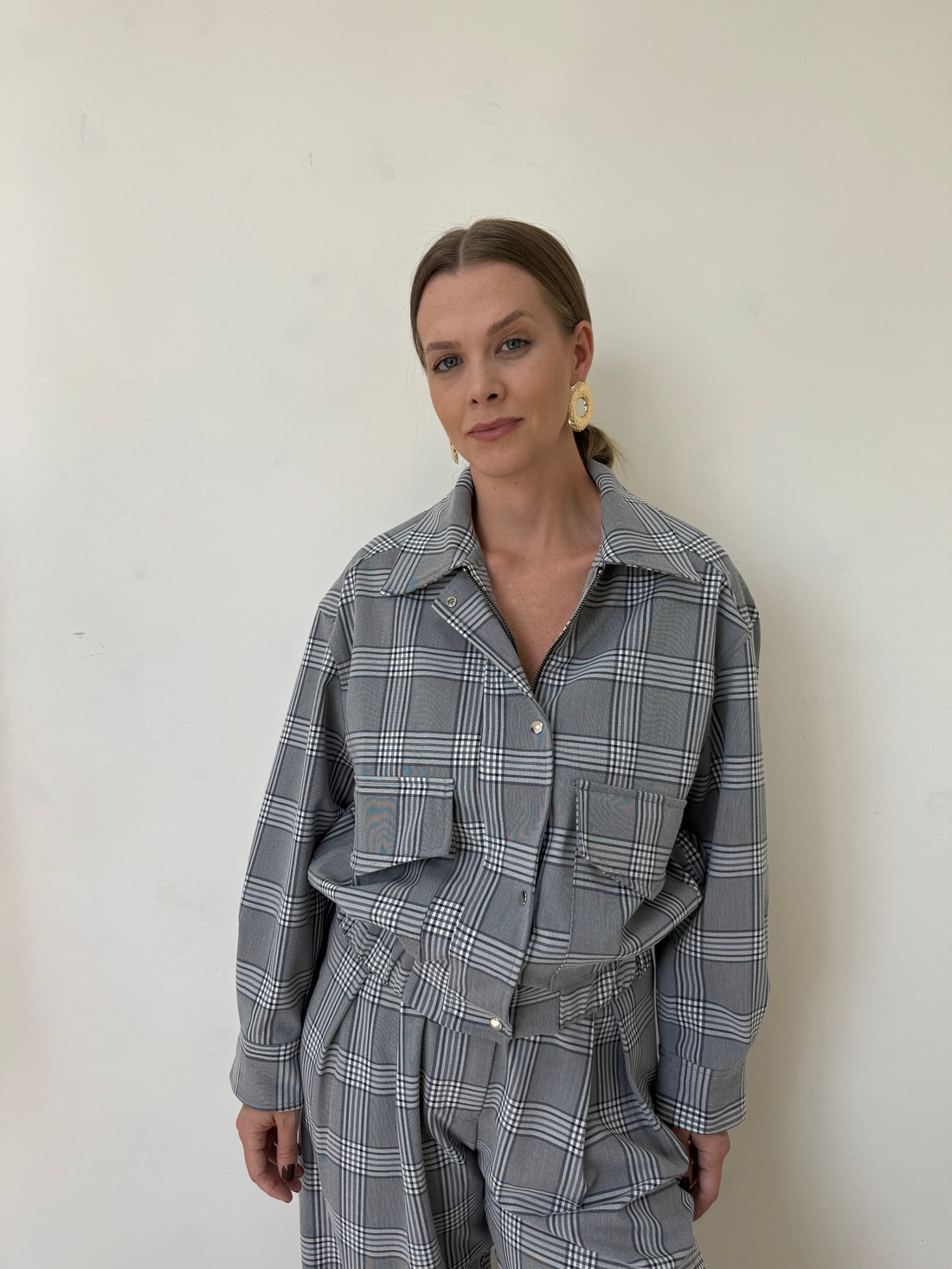 Jaqueta Bomber Xadrez Isadora