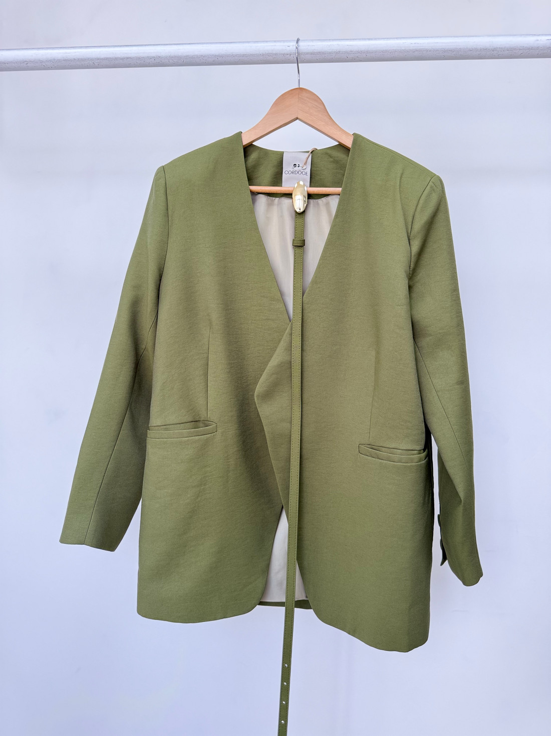 Blazer com Cinto Forrado Irina