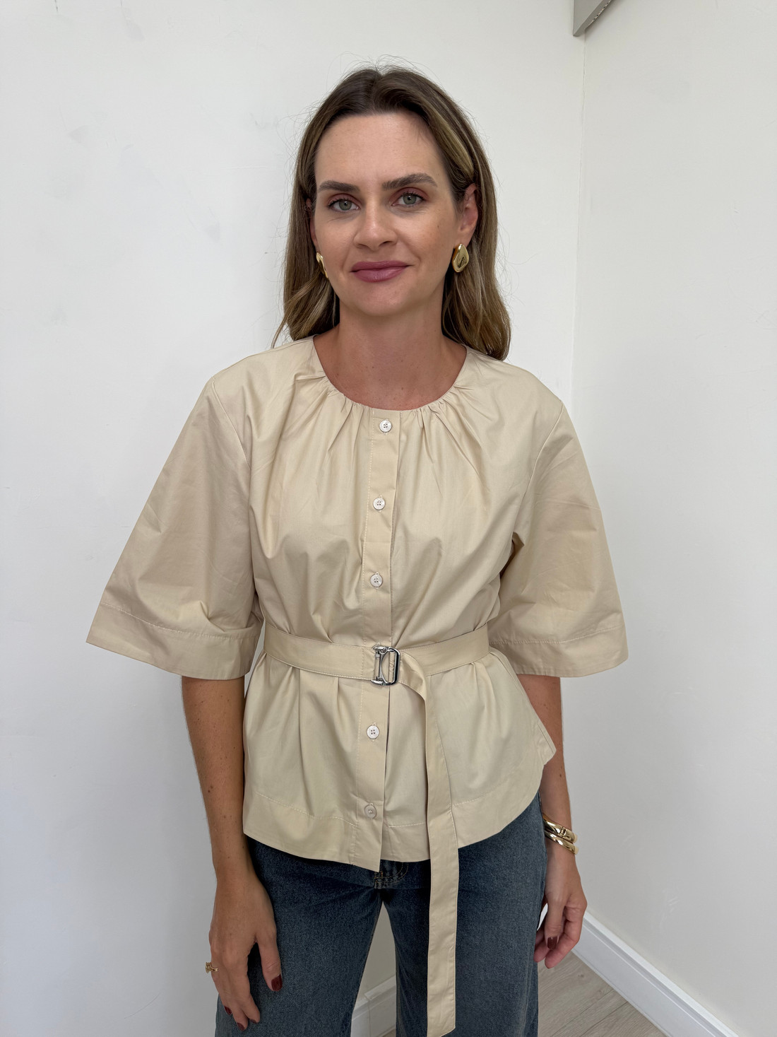 Camisa de Tricoline Charlotte Camisa de Tricoline Charlotte
