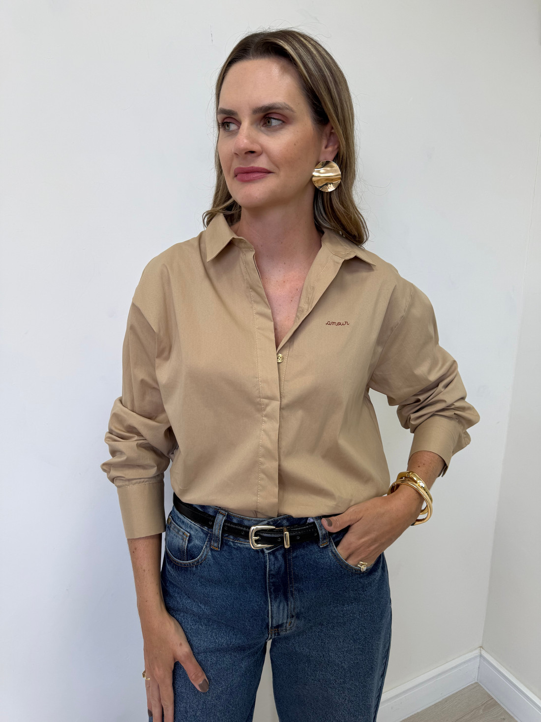 Camisa Bordada Pamela