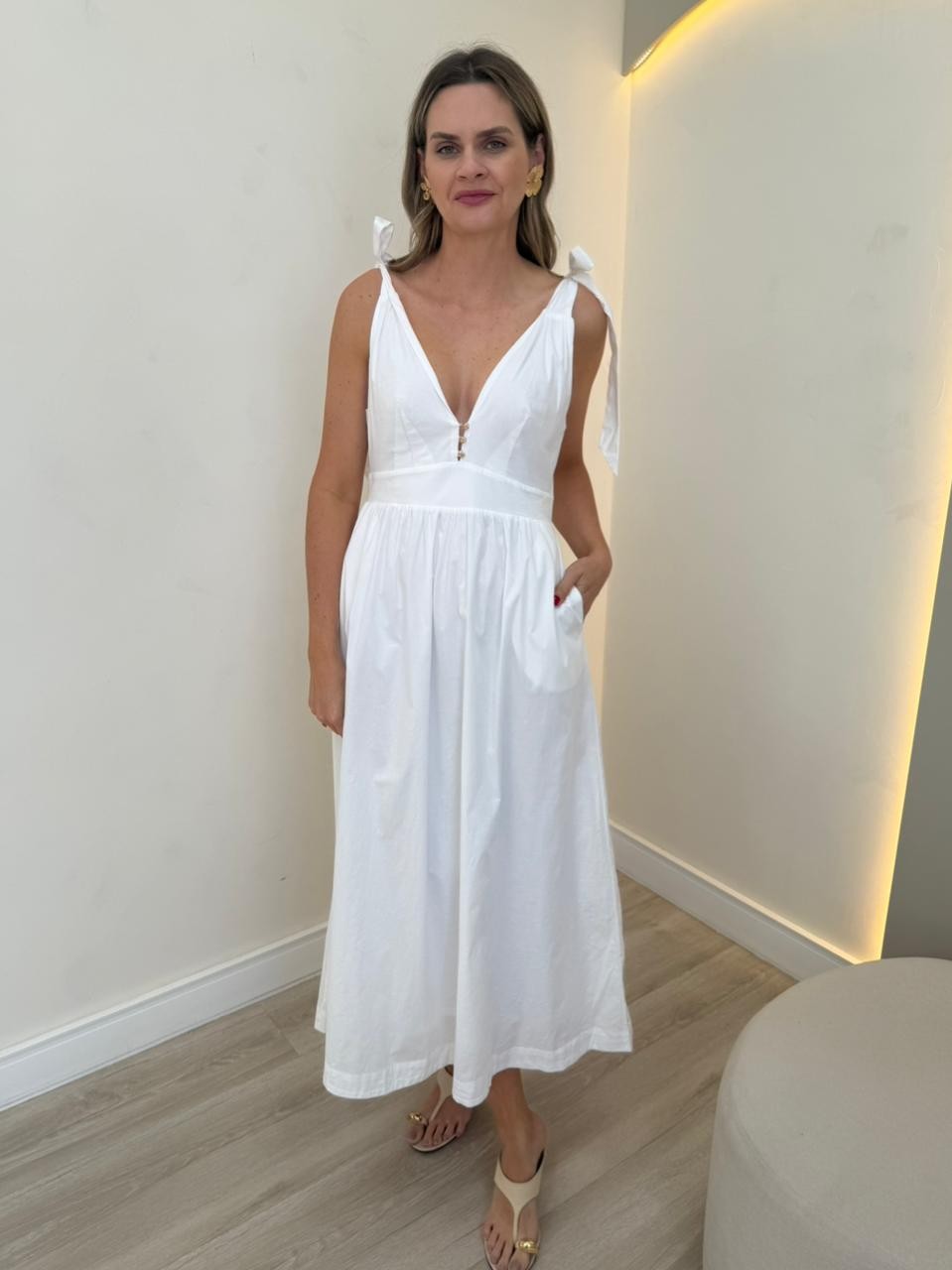 Vestido com Laço Marilia Vestido com Laço Marilia