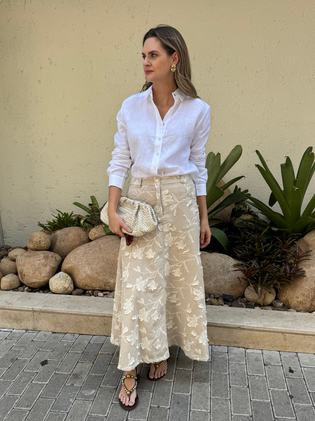 Saia Bordada Adrian Saia Bordada Adrian