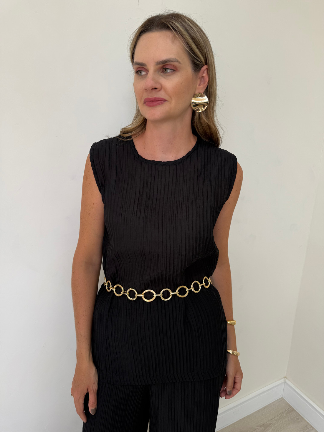 Blusa Plissada Mariane Blusa Plissada Mariane