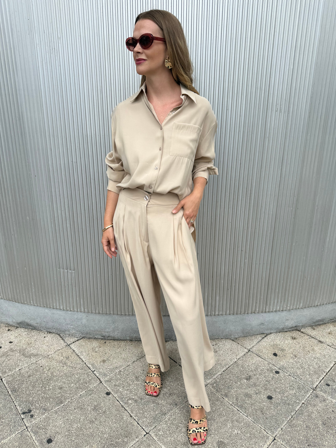 Calça Maxi Pantalona Tabata Calça Maxi Pantalona Tabata