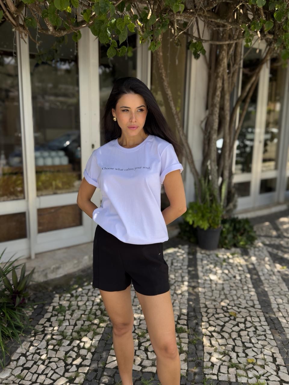 T-shirt Feminina Soul Cor branco