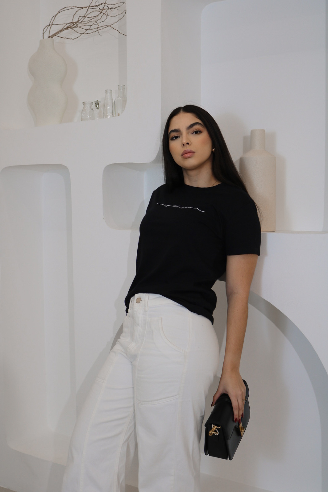 T-SHIRT AURORA PRETO