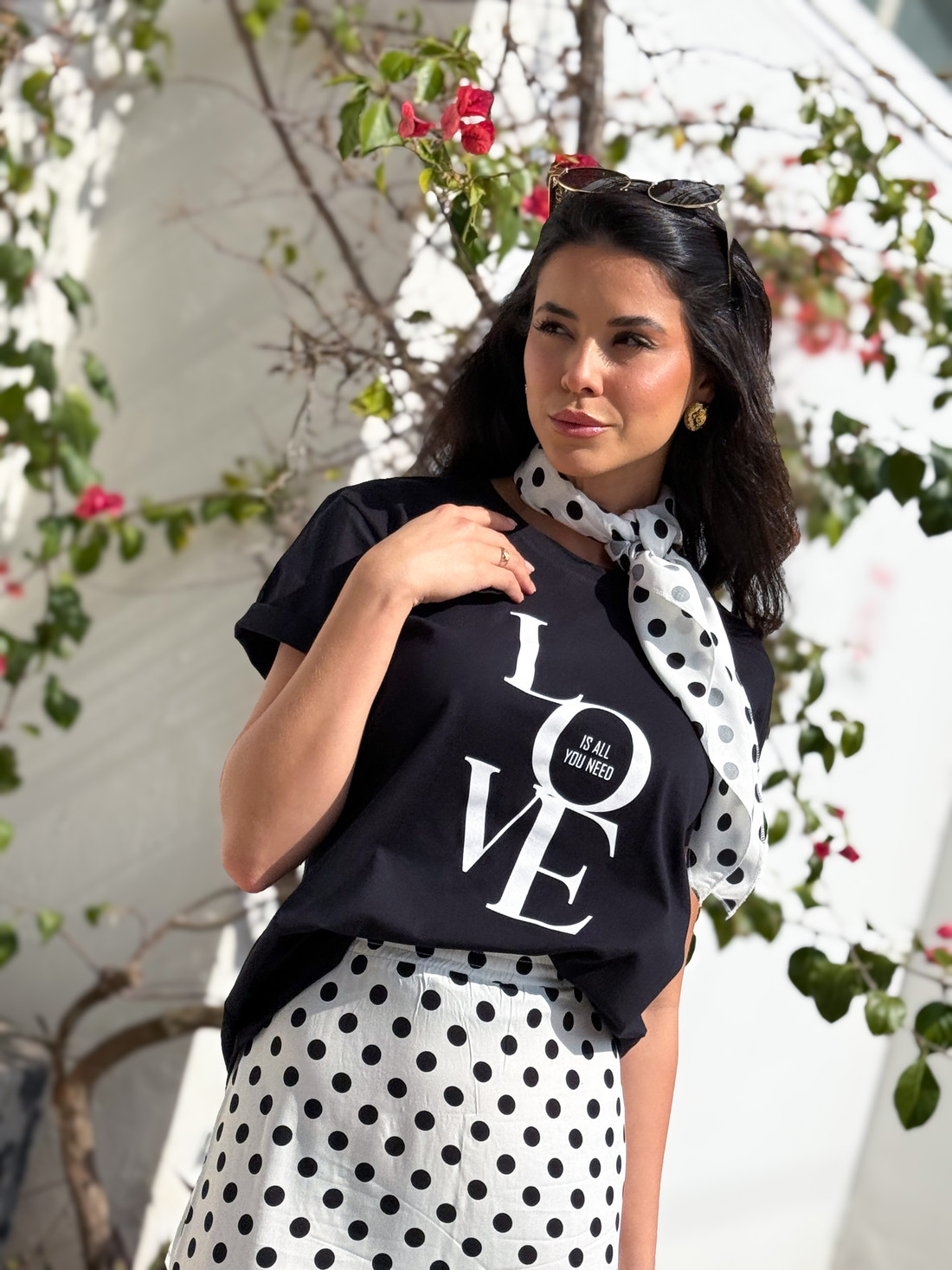 Camiseta T-shirt Ana flavia cor preto