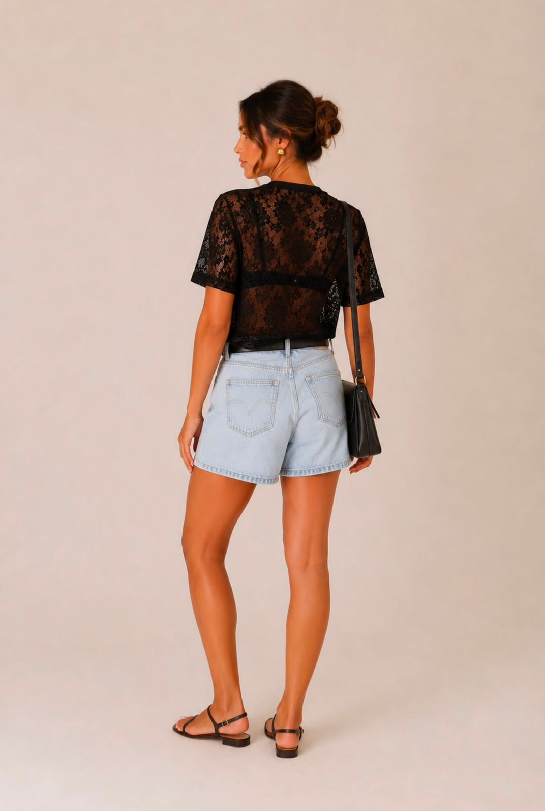 Blusa Flavia de Renda Modelagem Soltinha Blusa Flavia de Renda Modelagem Soltinha