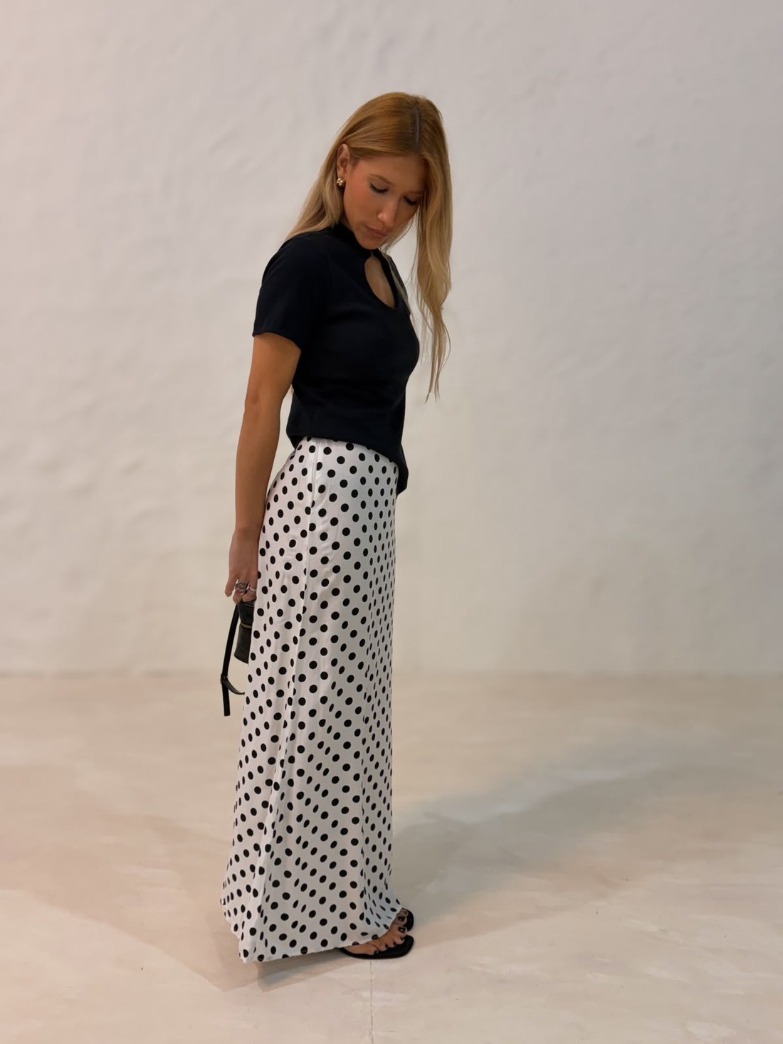 Blusa Isabela Decote em gota cor preto Blusa Isabela Decote em gota cor preto