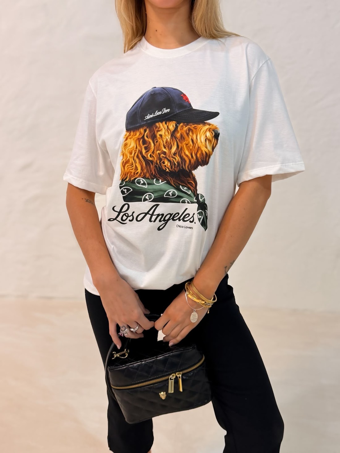 T-shirt Los Angeles Cor Off White T-shirt Los Angeles Cor Off White