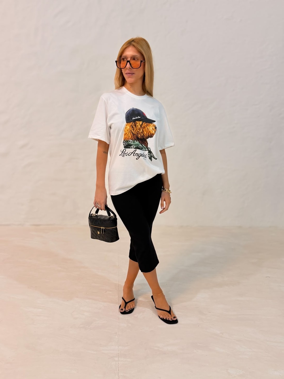 T-shirt Los Angeles Cor Off White T-shirt Los Angeles Cor Off White