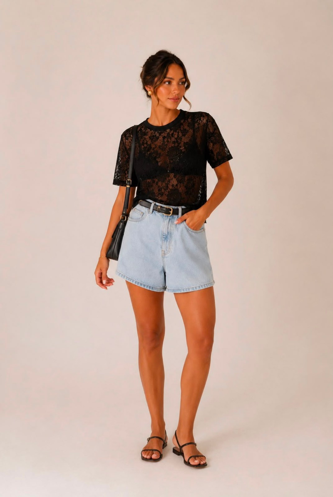 Blusa Flavia de Renda Modelagem Soltinha Blusa Flavia de Renda Modelagem Soltinha