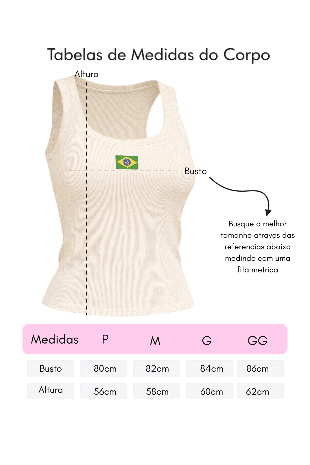 Regata Feminina Brasilcore off white Regata Feminina Brasilcore off white