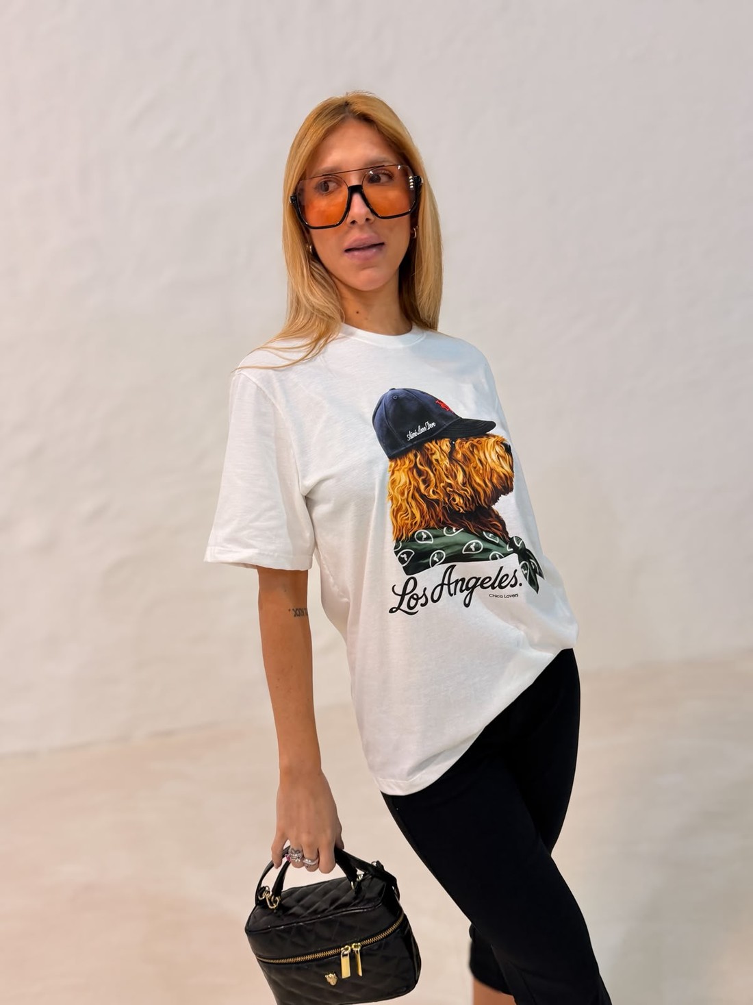 T-shirt Los Angeles Cor Off White T-shirt Los Angeles Cor Off White