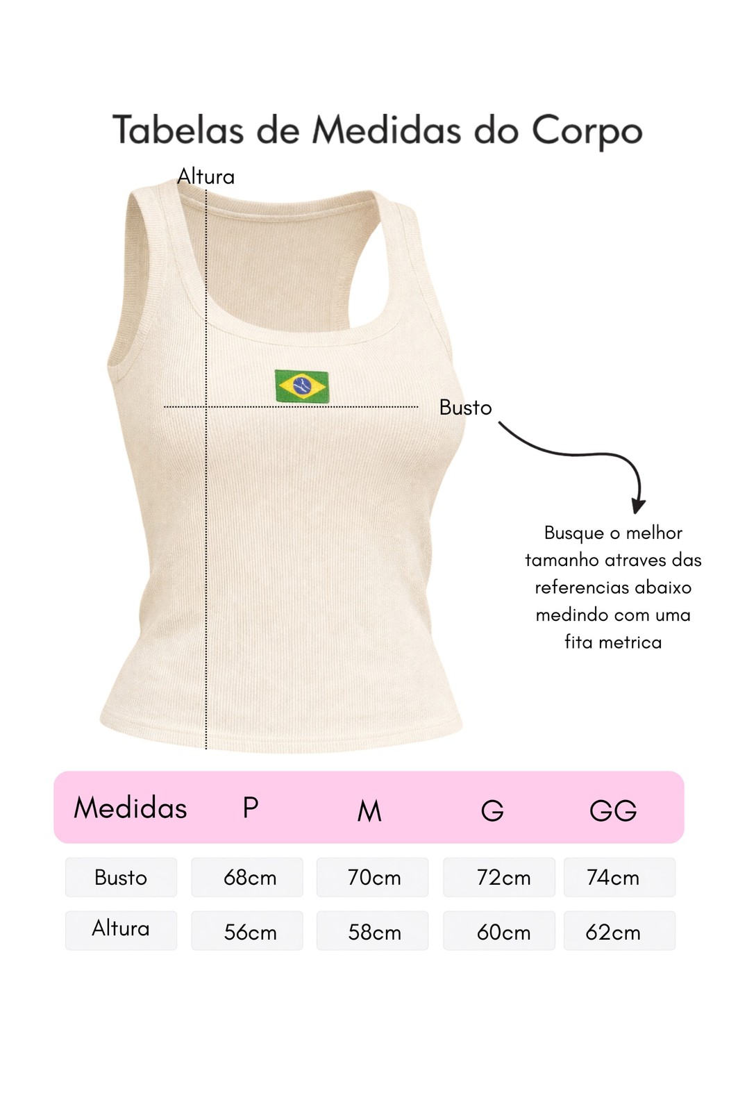 Regata Feminina de Modal Cor Off White