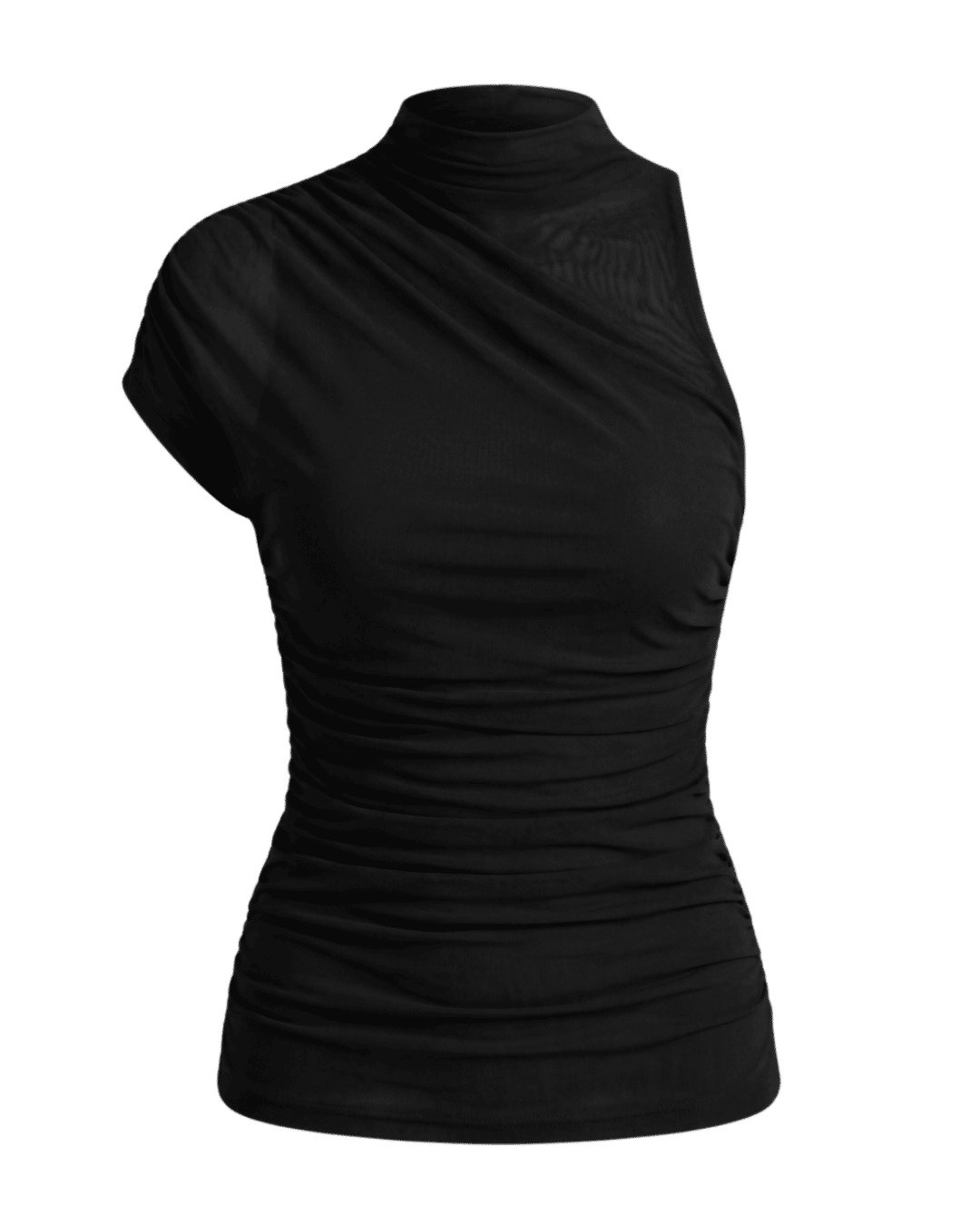 Blusa Isabel Assimétrica de Tule cor Preto Blusa Isabel Assimétrica de Tule cor Preto
