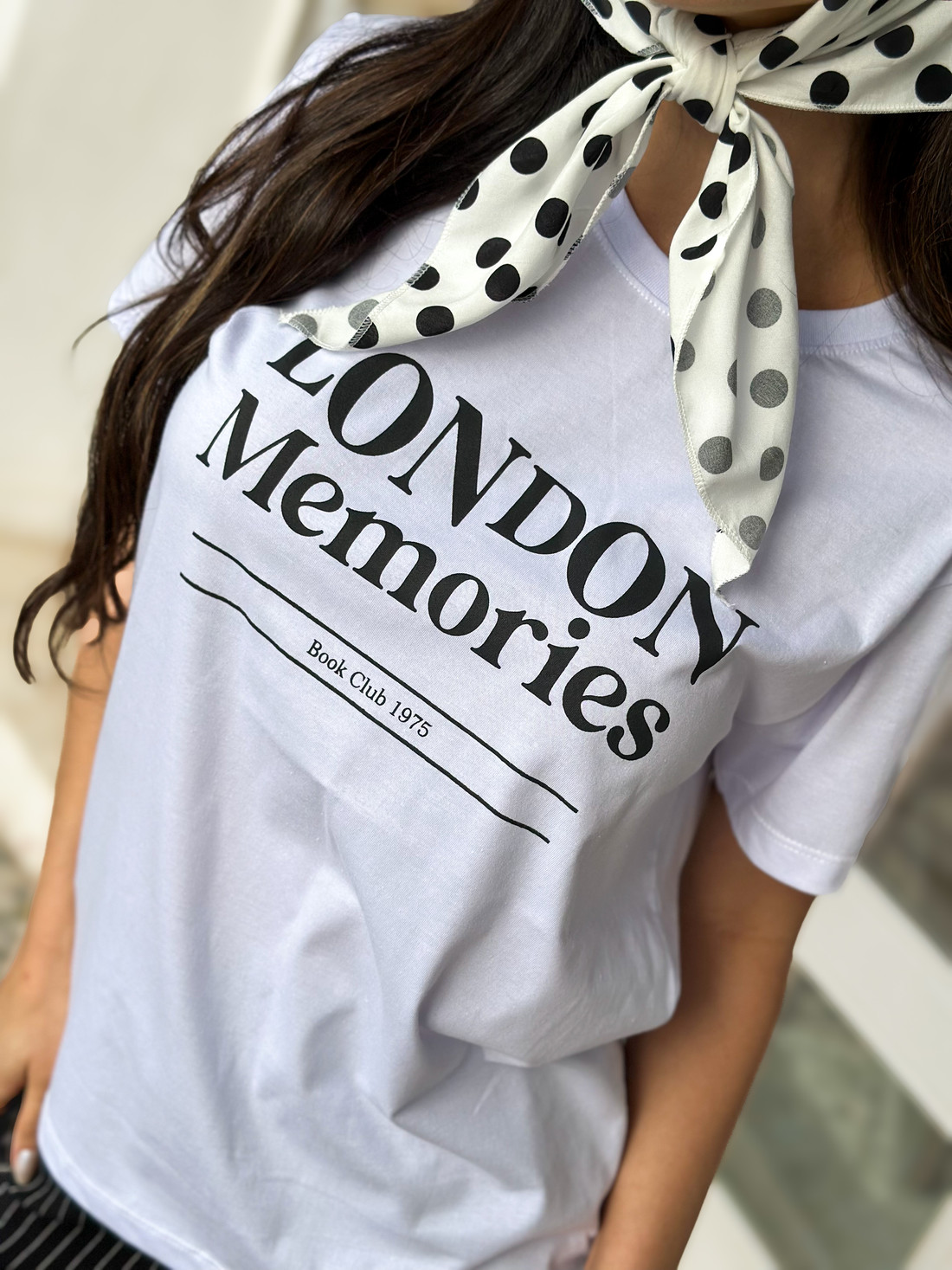 Camiseta T-shirt feminina London cor branco