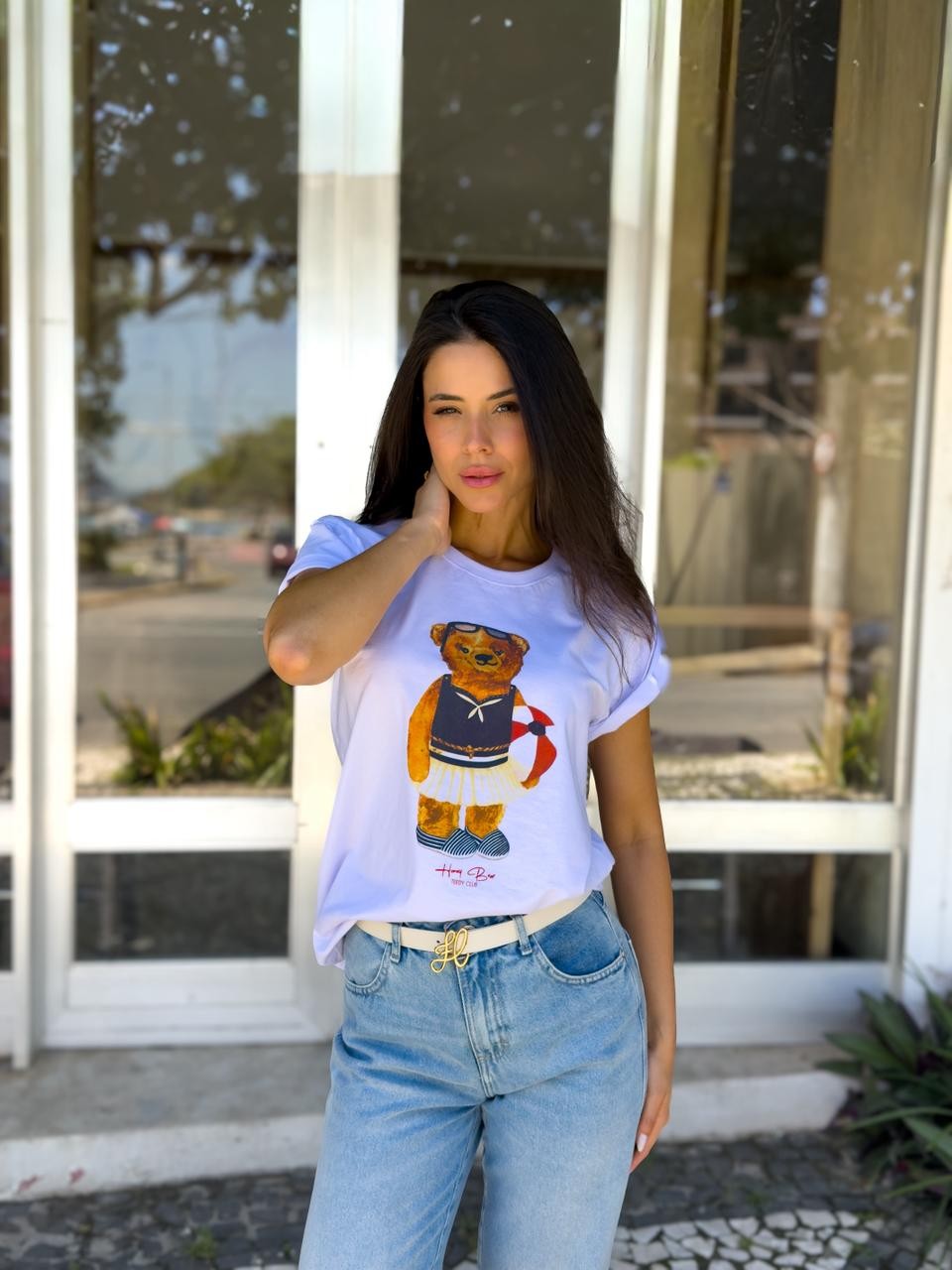 T-shirt Feminina Teddy Club Cor Branco T-shirt Feminina Teddy Club Cor Branco