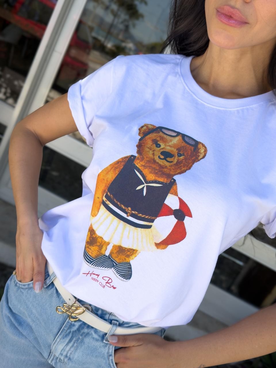 T-shirt Feminina Teddy Club Cor Branco T-shirt Feminina Teddy Club Cor Branco