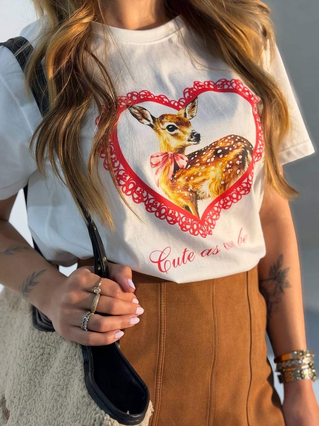 T-shirt Feminina Bela Cor Off White