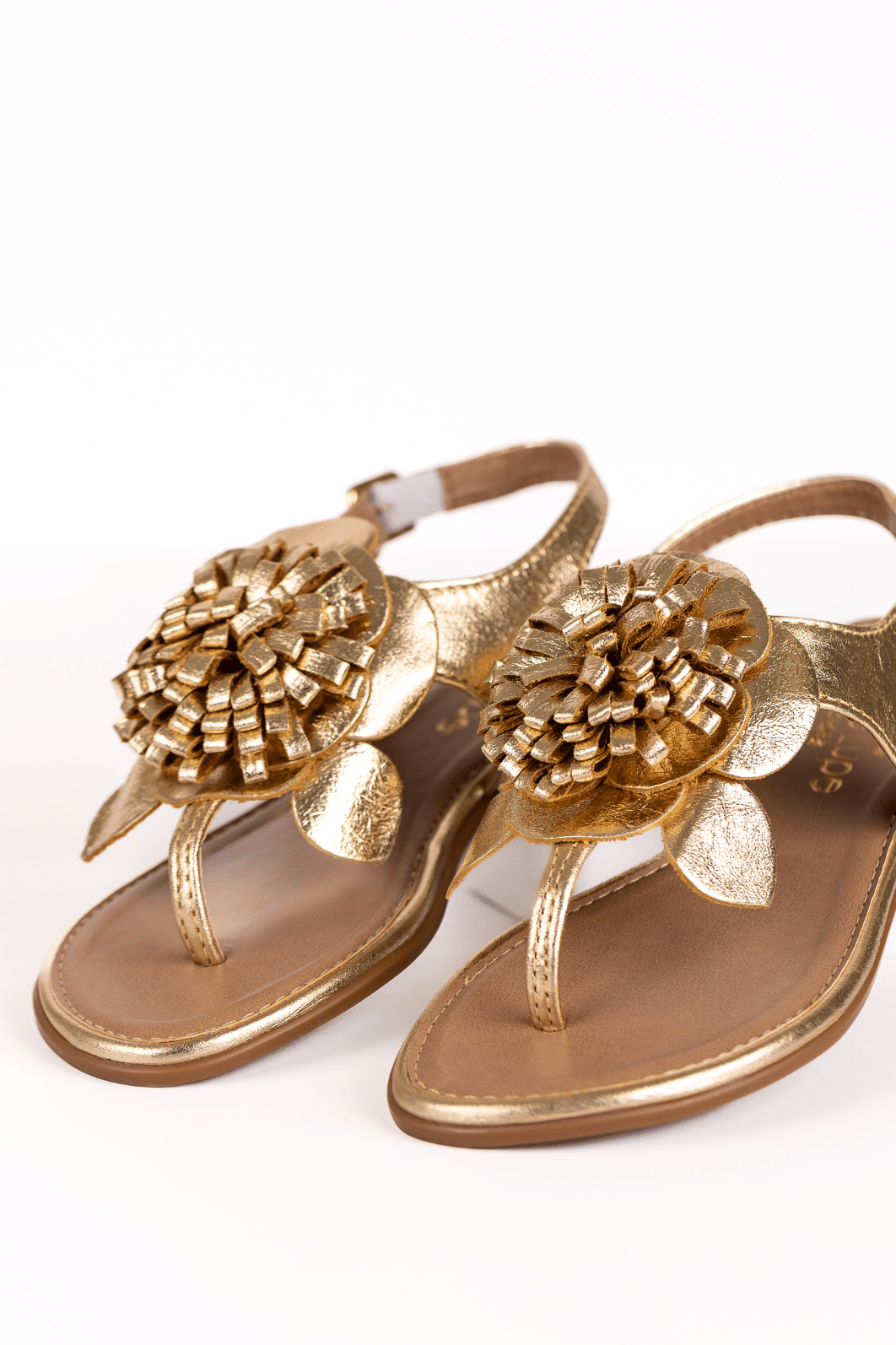 SANDÁLIA INFANTIL FLORA DOURADO