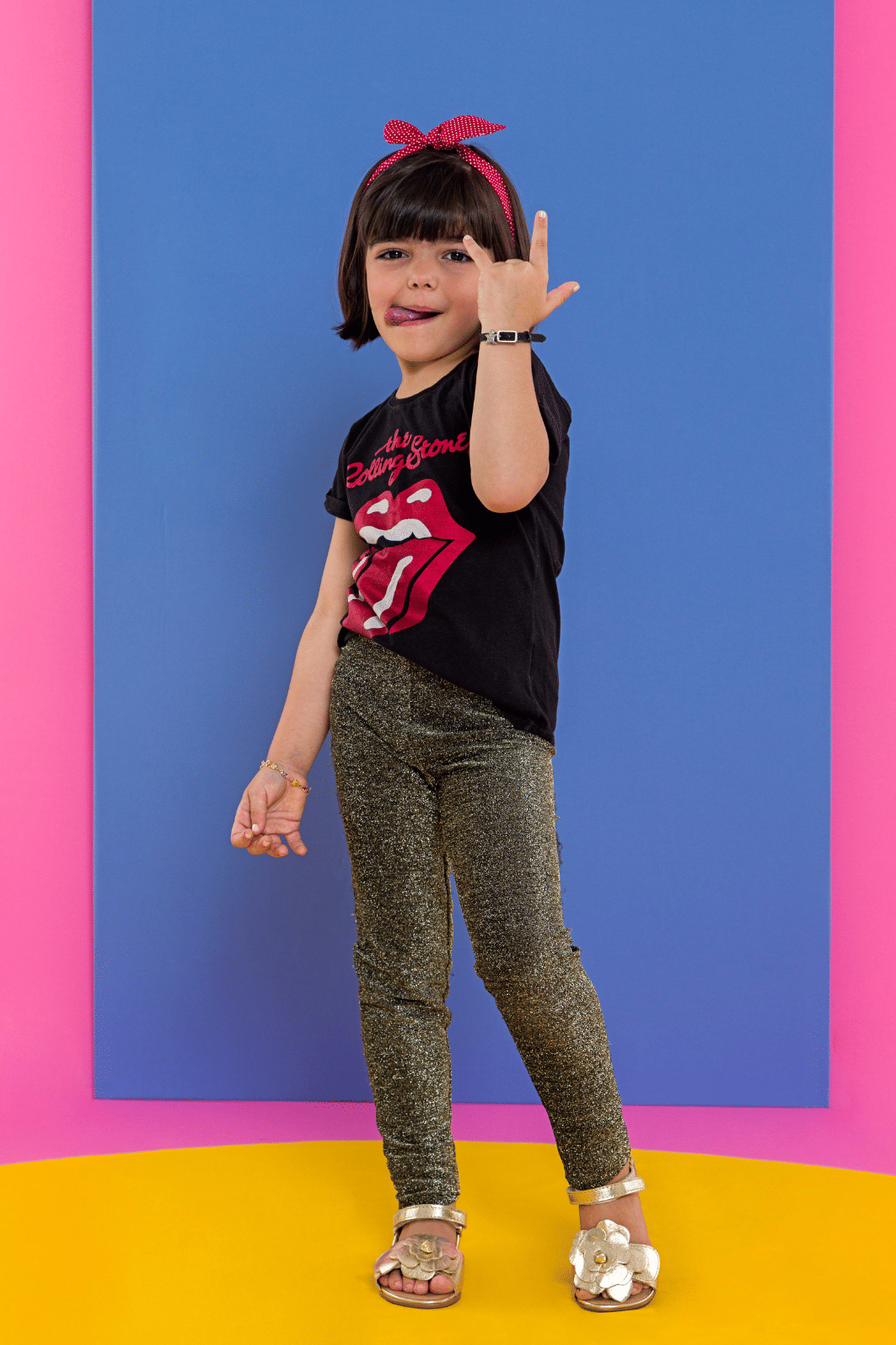 SANDÁLIA INFANTIL MARIA FLOR DOURADO