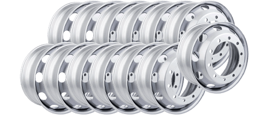 Kit 13 Rodas Disco 8,25x22,5 - Linshalm