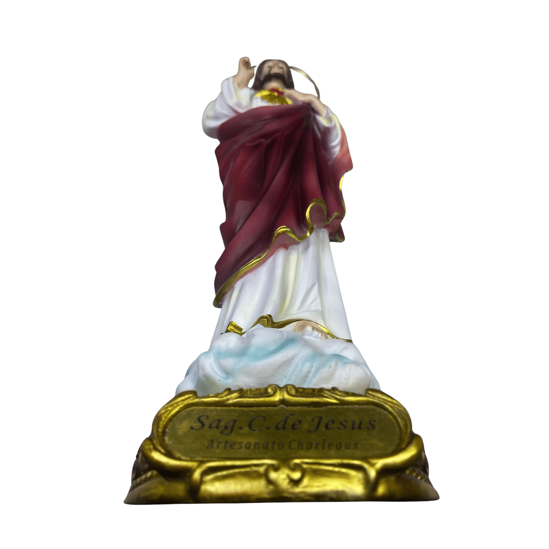 Imagem de Sagrado Coração de Jesus de Resina 30 cm Imagem de Sagrado Coração de Jesus de Resina 30 cm