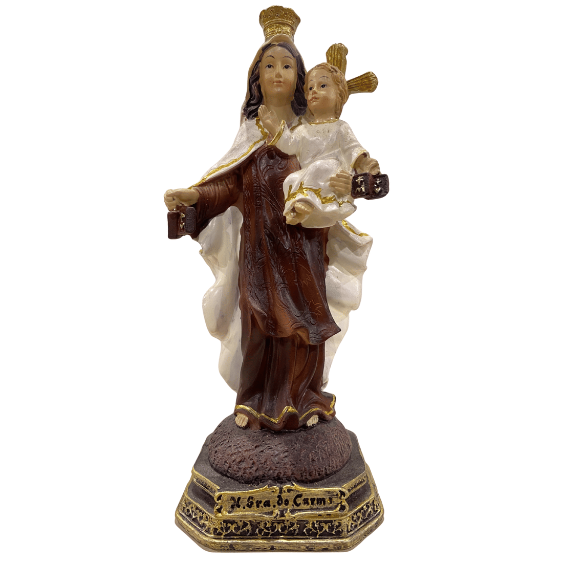 Imagem de Nossa Senhora do Carmo de Resina 17 cm Imagem de Nossa Senhora do Carmo de Resina 17 cm